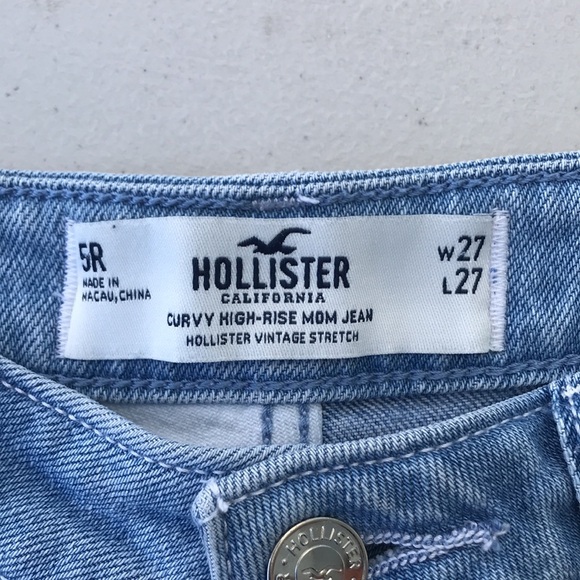 Hollister Curvy High-Rise Mom Jean Size 5R W27 L27 - Picture 4 of 4